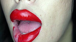 Red Lipstick Fetish Blowjobs - HD Lipstick Porn Videos - Glorious teen slut love to put lipstick before  sucking cock - HDpornVideo.xxx